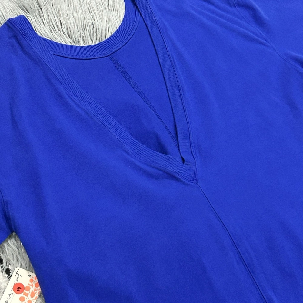 Free People Movement Women's Medium Hot Shot Tee Romper Electric Shock NWT $60 - Picture 3 of 5